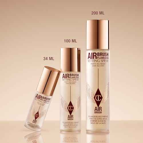 Charlotte Tilbury Airbrush Flawless Setting Spray - Ultra-Fine Hydrating Mist to Prime & Set Face Makeup For Up to 16Hr - Soothes, Blurs Pores & Calms Skin (100ml)