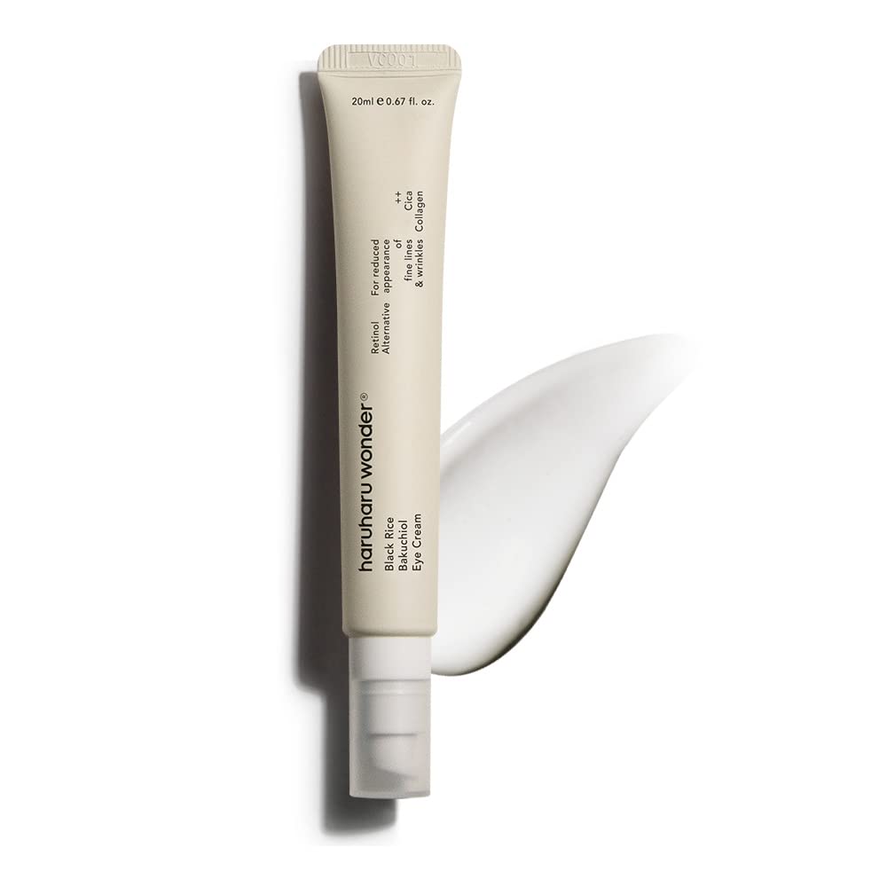Haruharu Wonder Black Rice Bakuchiol Eye Cream 0.67 fl.oz / 20ml - Anti-Aging, Wrinkle Care, Natural Retinol Alternative