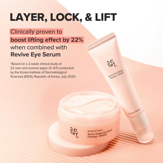 Beauty of Joseon Revive Eye Patch (60 Sheets/30 Pairs) – Retinal & Ginseng Hydrogel Masks for Dark Circles, Wrinkles & Depuffing | Korean Skincare