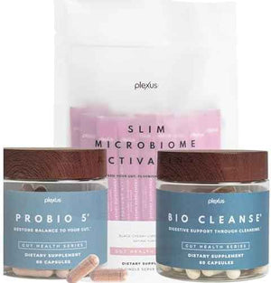 Plexus Gut Health System - Slim Microbiome Activating, Bio Cleanse & ProBio 5 - Supports Gut Health, Digestive Wellness, Metabolic Function & Overall Well-Being - Vegan, Gluten-Free, Non-GMO