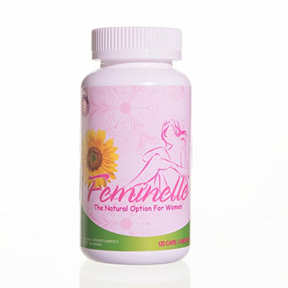 Feminelle 2 PACK 240 capsules 4 month supply Natural Menopause Relief