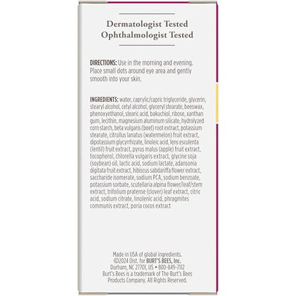 Burt's Bees Renewal Firming Eye Cream (0.5 oz) - Natural Retinol Alternative (Bakuchiol) for Wrinkles & Dark Circles