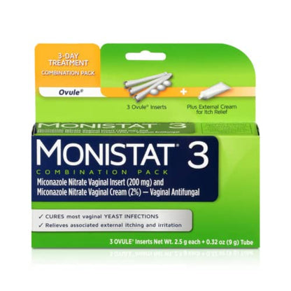 Monistat 3-Day Yeast Infection Treatment | Ovules + Itch Cream