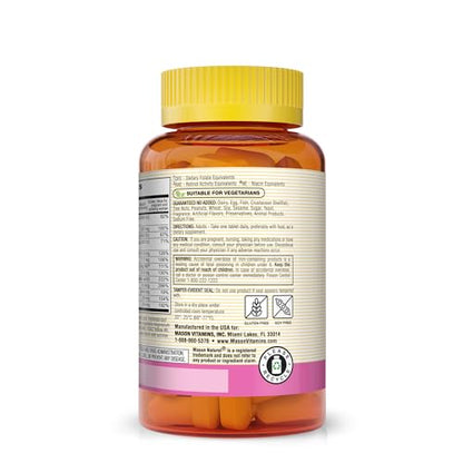 MASON NATURAL Masonatal Prenatal Formulation - Prenatal & Postnatal Multivitamin for Women