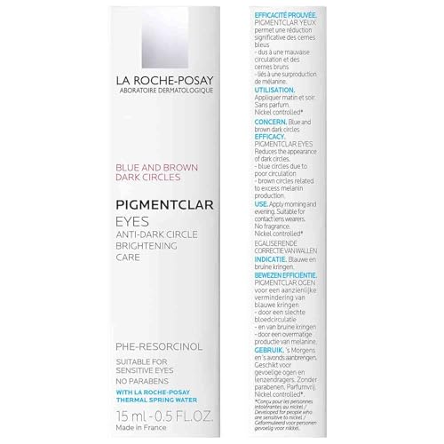 La Roche-Posay Pigmentclar Dark Circles Eye Cream (15ml / 0.5 fl. oz.) – Targeted Brightening Treatment with Caffeine & Light-Reflecting Pigments