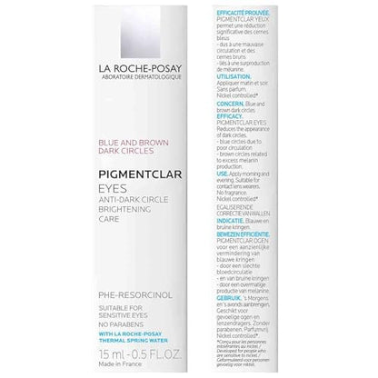 La Roche-Posay Pigmentclar Dark Circles Eye Cream (15ml / 0.5 fl. oz.) – Targeted Brightening Treatment with Caffeine & Light-Reflecting Pigments