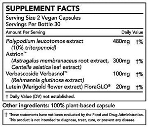 Smarter Skin, Nourishing Skin Health Within, Triple Combination of Polypodium Leucotomos Extract, FloraGLO, Verbasnol, 60 Vegan Capsules Nature RestoreBuy Supplements Australia