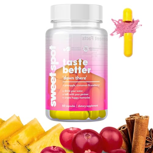 Sweet Spot - Pineapple Extract Vaginal Probiotics to Taste Great - 60 Capsules - Supports Vaginal Health