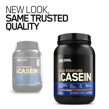 Optimum Nutrition Gold Standard 100% Casein Slow Digesting Protein Powder with Zinc