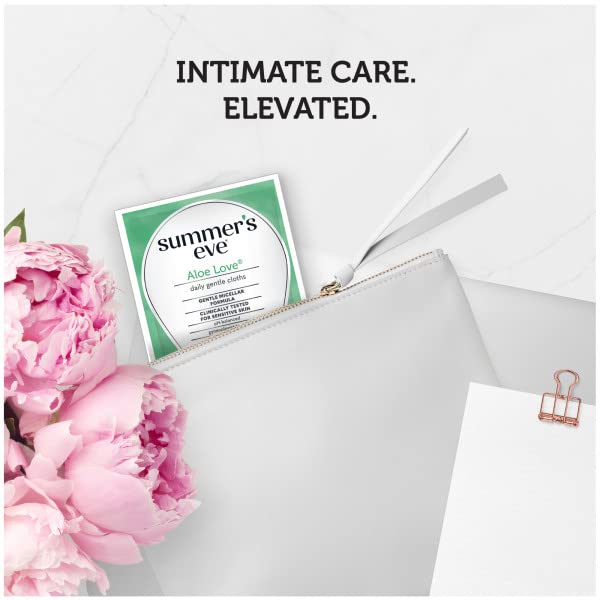 Summers Eve Cleansing Cloths 16 Count Aloe Love (6 Pack)
