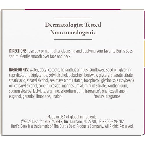Burt's Bees Renewal Firming Face Cream (1.8 oz) - Natural Retinol Alternative (Bakuchiol) Anti-Aging Moisturizer