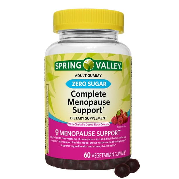 IKJ Zero Sugar Complete Menopause Support Vegetarian Gummies, 60 Count