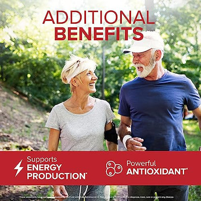 Qunol CoQ10 200mg Softgels, Ultra CoQ10 - Ultra High Absorption Coenzyme Q10 Supplem