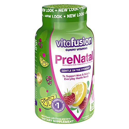 Vitafusion Prenatal Dha & Folic Acid Gummy Vitamins 90 Count (2 pack)