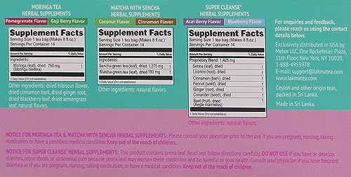 Lakma 14 Day Cleanse Kit Green Tea - 42 Tea Bags