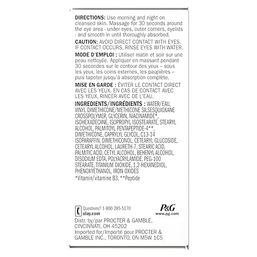Olay Eyes Ultimate Eye Cream Duo (Pack of 2) - 3-in-1 Treatment for Dark Circles, Wrinkles & Puffiness (0.4 fl oz each)