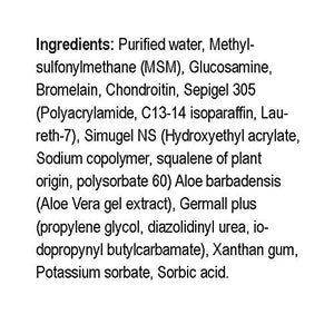 Natural Radiance MSM Plus - Glucosamine Bromelain and Chrondroitin 8 oz. Bottle - Oderless Natural RadianceBuy Supplements Australia