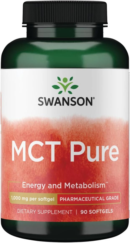 Swanson Pharmaceutical Grade Mct Pure 1000 Milligrams 90 Sgels
