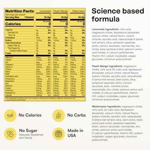 KEY NUTRIENTS Electrolytes Powder Bundle, Lemonade 90 Servings + Electrolyte Powder Packets Variety Pack 10 Count, Sugar Free Hydration Drink Mix with Vitamins & Minerals, No Calories