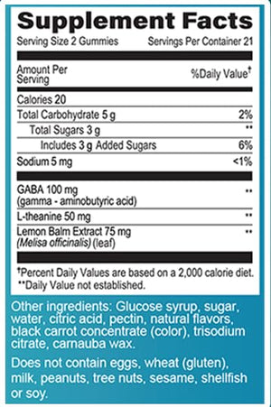 GeriCare DeStress Gummies with GABA, L-Theanine & Lemon Balm Mixed Berry Flavor – 42 Count – Supports Relaxation & Mental Clarity – Non-GMO, Gluten-Free, Vegan GeriCareBuy Supplements Australia