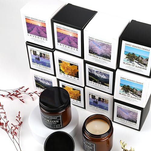 Candles for Home Scented Candle Gifts for Men Candles Clearance Amber Candle Jar Soy Wax Candles
