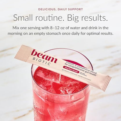 BEAM Biotic Bundle, Probiotics for Women - Gut Health & Digestive Health Powder with Pre, Pro & Postbiotics + Glutathione, Daily Probiotic Drink for Bloating Relief & Gut Balance