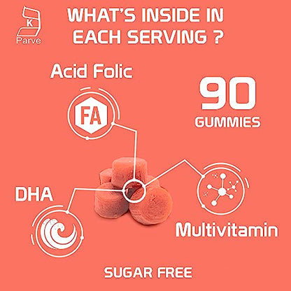Health Dose Prenatal & Postnatal Vitamins for Pregnant and Lactating Women, DHA & Folic Acid