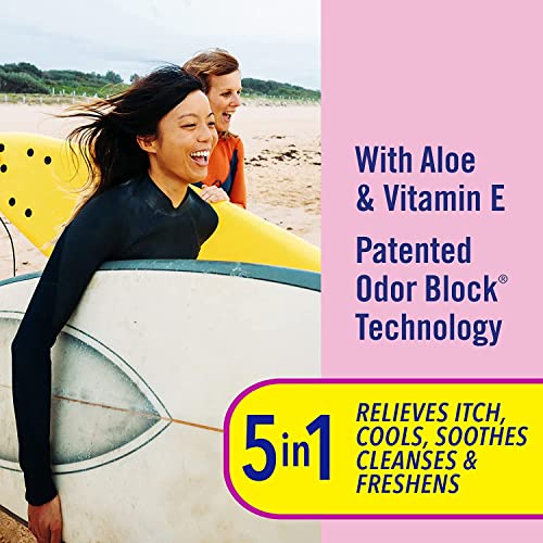 Vagisil Anti-Itch Medicated Wipes, Maximum Strength 12 ea (Pack of 9)