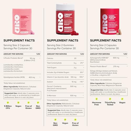 O Positiv URO Get Wetter Bundle - Vaginal Probiotic & Moisture + Mood