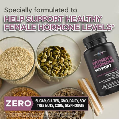 Livingood Daily Women's Hormone Support - Better Mood, Hormonal Balance