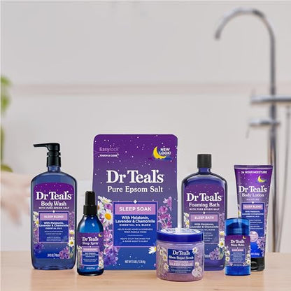 Dr Teal's Sleep Spray with Melatonin & Essential Oil Blend, 6 fl oz (Pack of 3)