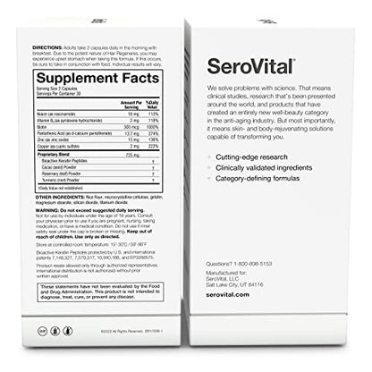 SeroVital Hair Regeneres - Formulated For Women Seeking Enhanced Hair Growth