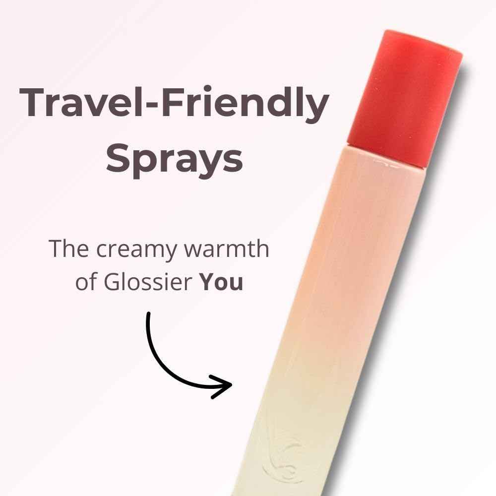 Glossier You Discovery Travel Perfume Spray Gift Set - Limited Edition Trio: Warm Clean, Serene Woody, Dreamy Gourmand Scents - You, Doux, Rêve.