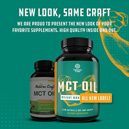 C8 MCT Coconut Oil Softgels - MCT Oil Keto Pills with Caprylic Acid Coconut Oil