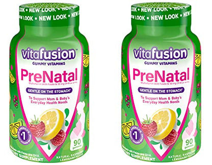 Vitafusion Prenatal Gummy Vitamins, 90 Count (Pack of 2)