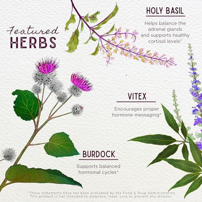WishGarden Herbs Hot Flash Mitigating Tonic - Natural Herbal Hot Flash Relief & Night Sweats Supplement