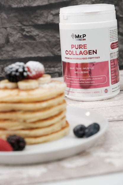 Mr.P Health Pure Collagen Peptides 400g Types I III Food Supplement Unflavoured Powder