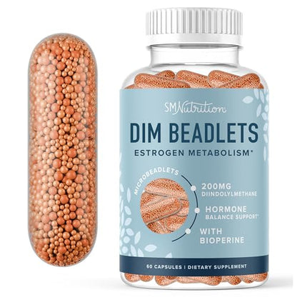 DIM Supplement 200 mg | Delayed-Release Microbeadlets | Hormone Balance for Women & Men