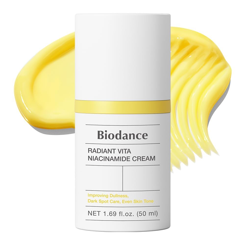 BIODANCE Radiant Vita Niacinamide Cream, Brightening, Dark Spot Correcting, Hydrating Facial Moisturizer with Vitamin C, B12, Korean Skin Care, Mothers Day Gifts | 1.69 fl.oz, 50ml
