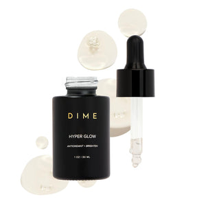 DIME Beauty Hyper Glow Treatment Vitamin C Serum Dark Spot Remover for Face Brightening Hydrating Antioxidant Vitamin C Serum for Face with Ferulic Acid Resveratrol Hyaluronic Acid Aloe 1 oz / 30 ml DIMEBuy Supplements Australia