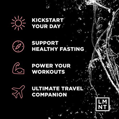 LMNT Zero-Sugar Electrolytes - Raspberry Salt - Hydration Powder Packets | No Dodgy