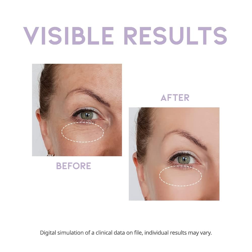 Korean Eye Cream for Dark Circles, Puffiness & Wrinkles - Peptide & Vitamin C (25g)