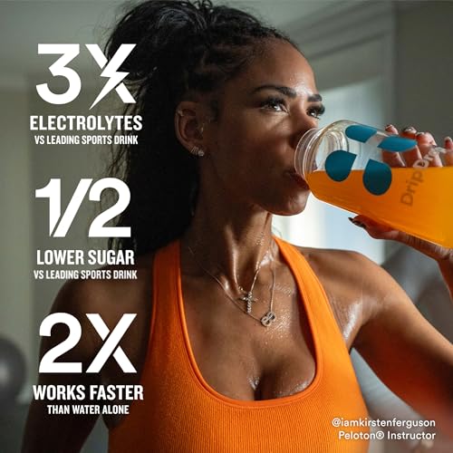 DripDrop Hydration - Electrolyte Powder Packets - Watermelon, Berry, Orange, Lemon