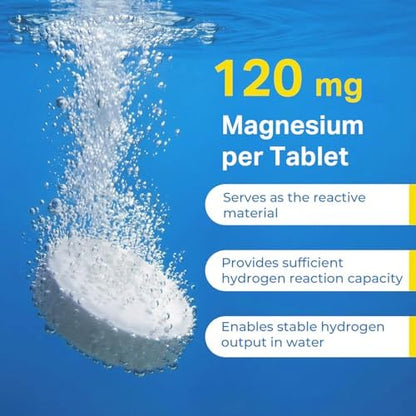 Lemon Flavor + Unflavored - 120 mg Magnesium-Based Reaction System - 120 Tablets Total