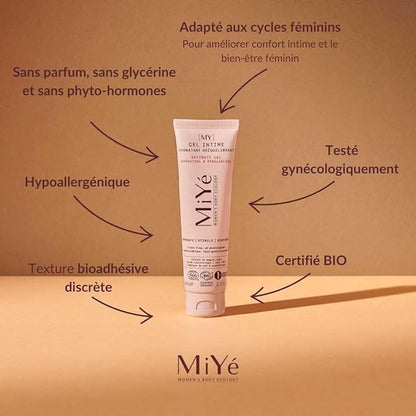 MiYé [MY] Moisturizing and rebalancing intimate gel certified organic | Blue lily of the valley
