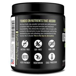 Sport Formula 99 Organic Greens Superfood Powder, Cold Pressed Vegan and Keto Powder, Non-GMO, Low Calorie Daily Green Juice Powder Sport Formula 99Buy Supplements Australia