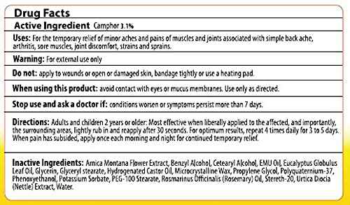 MaxRelief Arnica Montana Pain Cream - Advanced Formula for Deep Relief - Soothe Knee, Joint & Muscle Pain - Reduce Swelling, Joint Inflammation Fibromyalgia & Plantar Fasciitis Relief - Emu Oil 2oz
