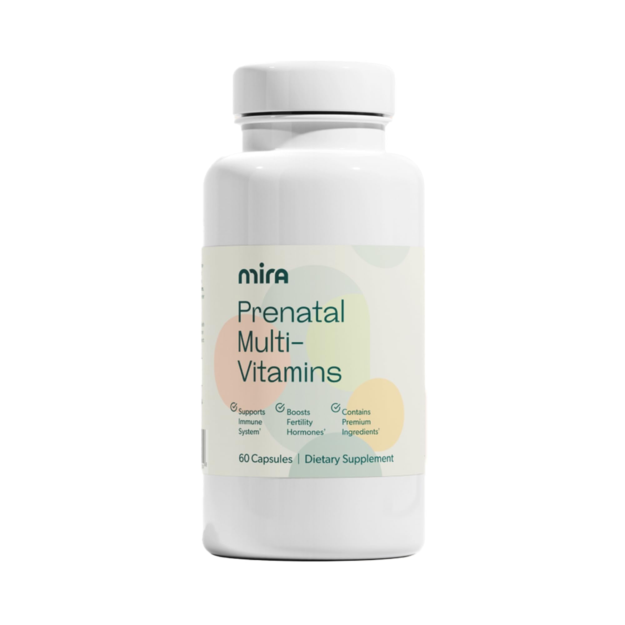 MIRA Prenatal Multi-Vitamins for Women, Folate (Folic Acid) & Choline, Supplement for Before, During