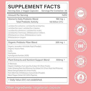 12 PPM Molecular Hydrogen Tablets & Women’s Probiotic with Prebiotics - Daily Wellness Routine for Women - 2 Items