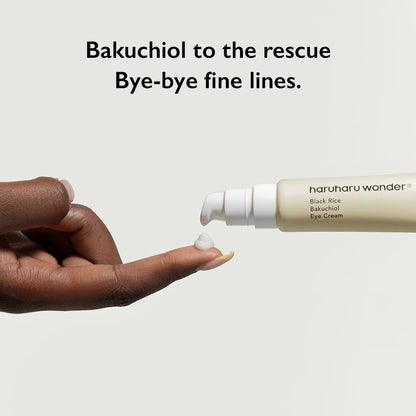 Haruharu Wonder Black Rice Bakuchiol Eye Cream 0.67 fl.oz / 20ml - Anti-Aging, Wrinkle Care, Natural Retinol Alternative